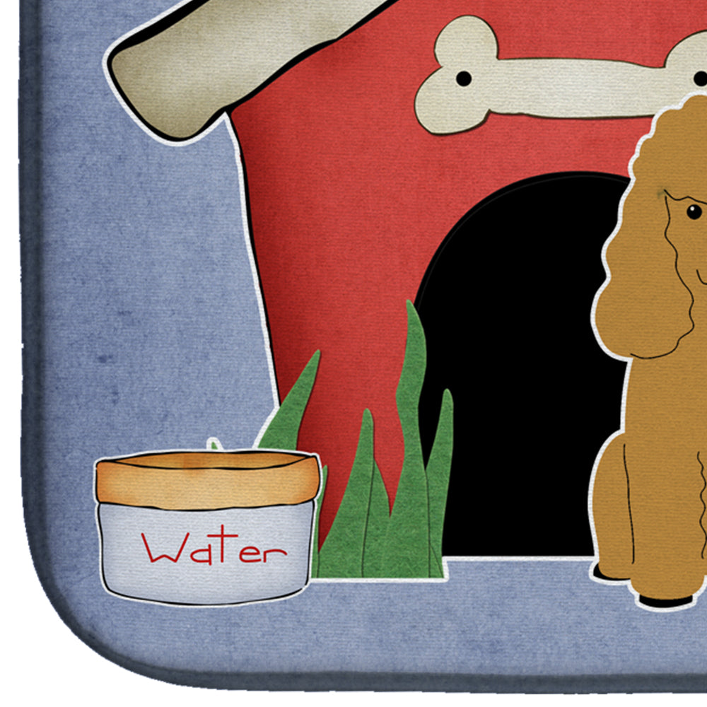 Dog House Collection Poodle Tan Dish Drying Mat BB2823DDM