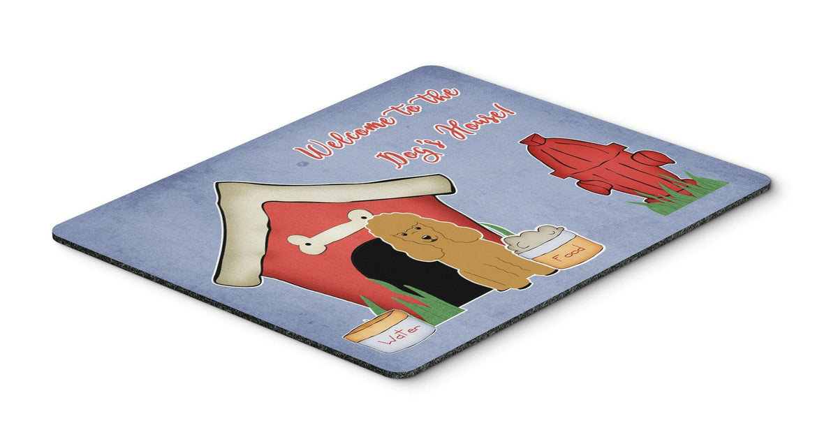 Dog House Collection Poodle Tan Mouse Pad, Hot Pad or Trivet BB2823MP by Caroline&#39;s Treasures