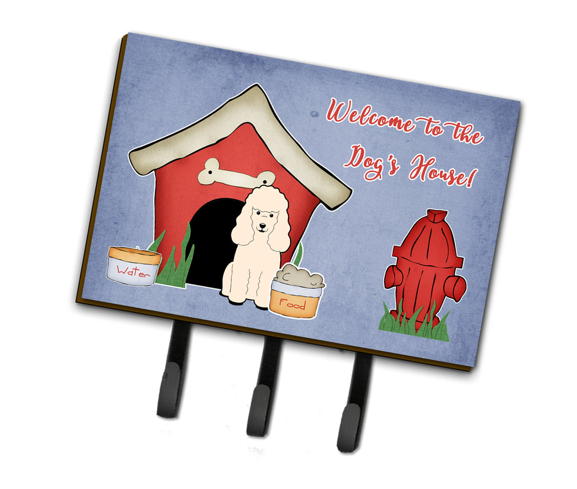 Dog House Collection Poodle White Leash or Key Holder BB2824TH68  the-store.com.