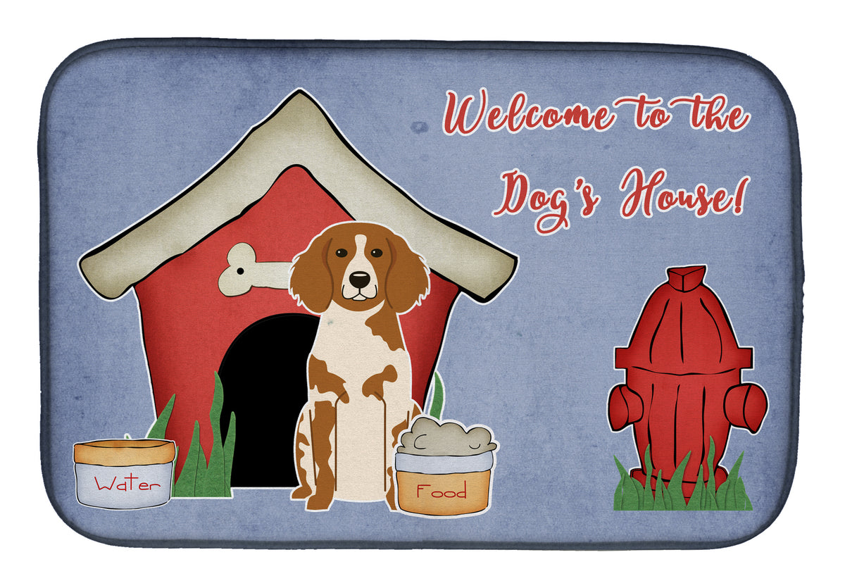 Dog House Collection Brittany Spaniel Dish Drying Mat BB2826DDM