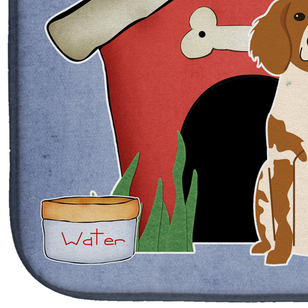 Dog House Collection Brittany Spaniel Dish Drying Mat BB2826DDM  the-store.com.