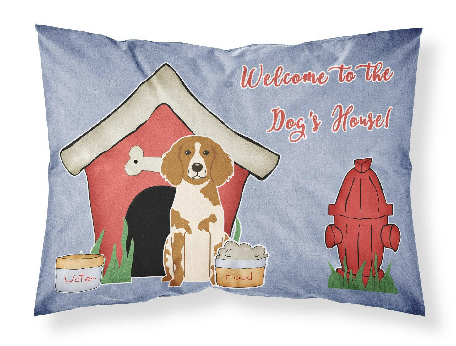 Dog House Collection Brittany Spaniel Fabric Standard Pillowcase BB2826PILLOWCASE by Caroline's Treasures