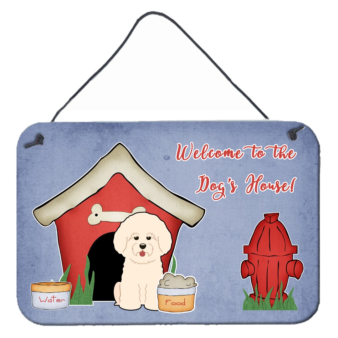 Dog House Collection Bichon Frise Wall or Door Hanging Prints BB2829DS812 by Caroline&#39;s Treasures