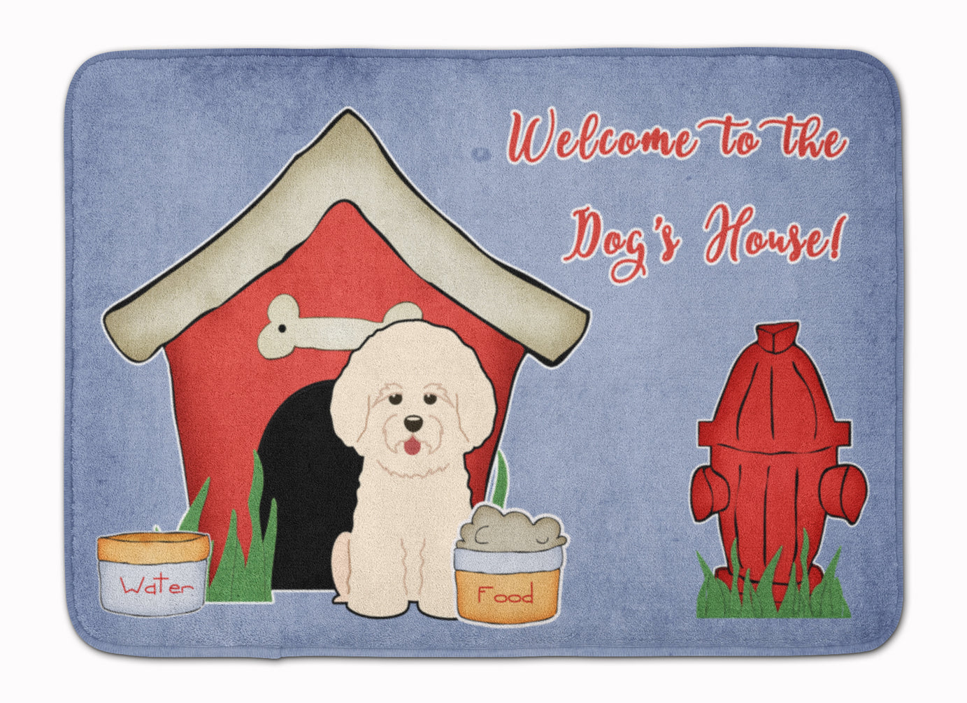 Dog House Collection Bichon Frise Machine Washable Memory Foam Mat BB2829RUG - the-store.com