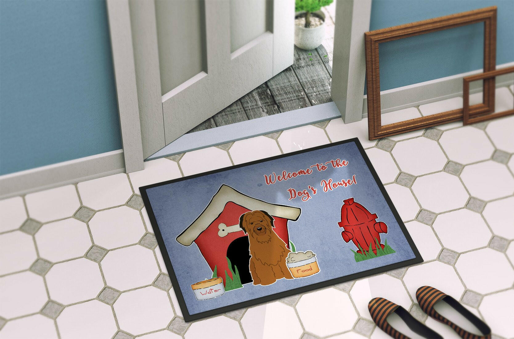 Dog House Collection Briard Brown Indoor or Outdoor Mat 24x36 BB2836JMAT - the-store.com