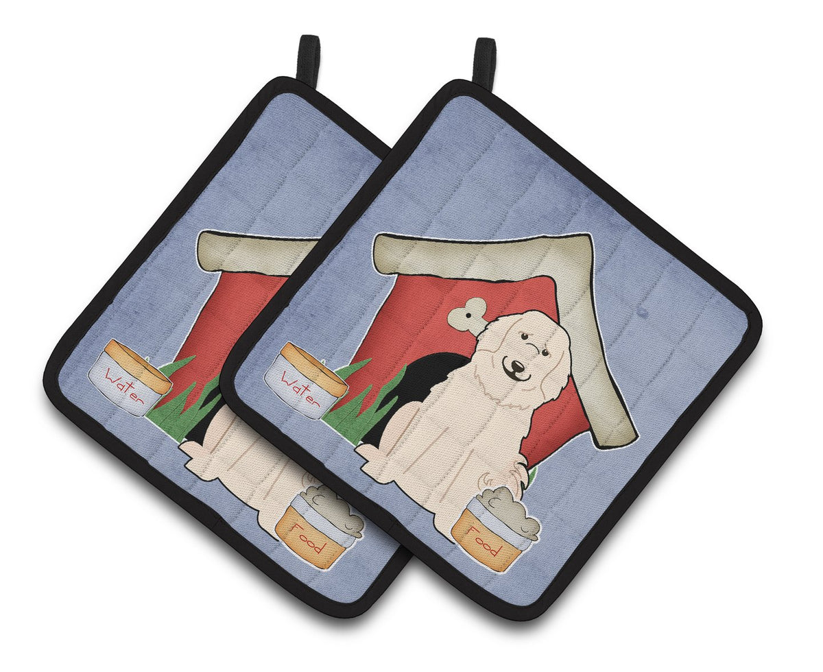 Dog House Collection Great Pyrenese Pair of Pot Holders by Caroline&#39;s Treasures