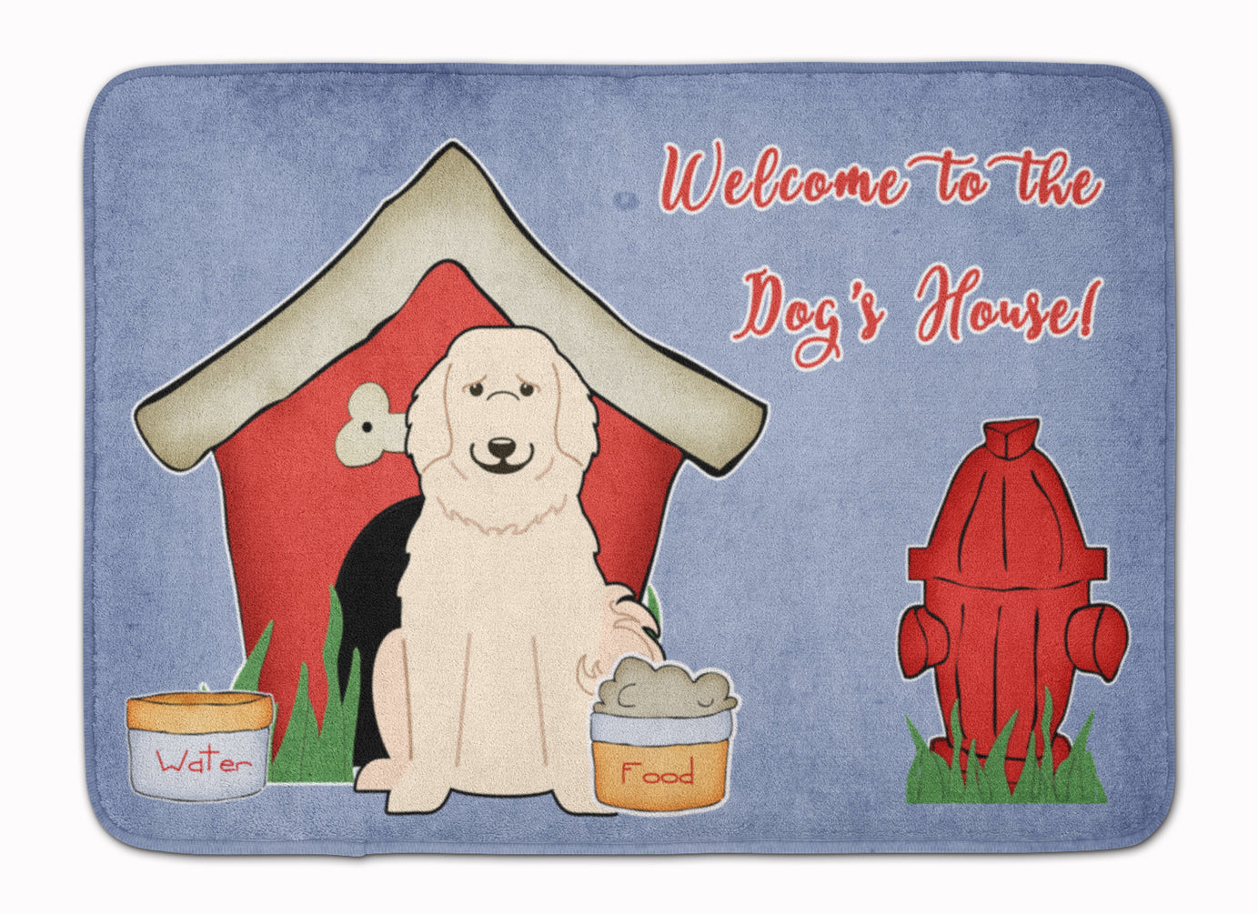 Dog House Collection Great Pyrenese Machine Washable Memory Foam Mat BB2837RUG - the-store.com