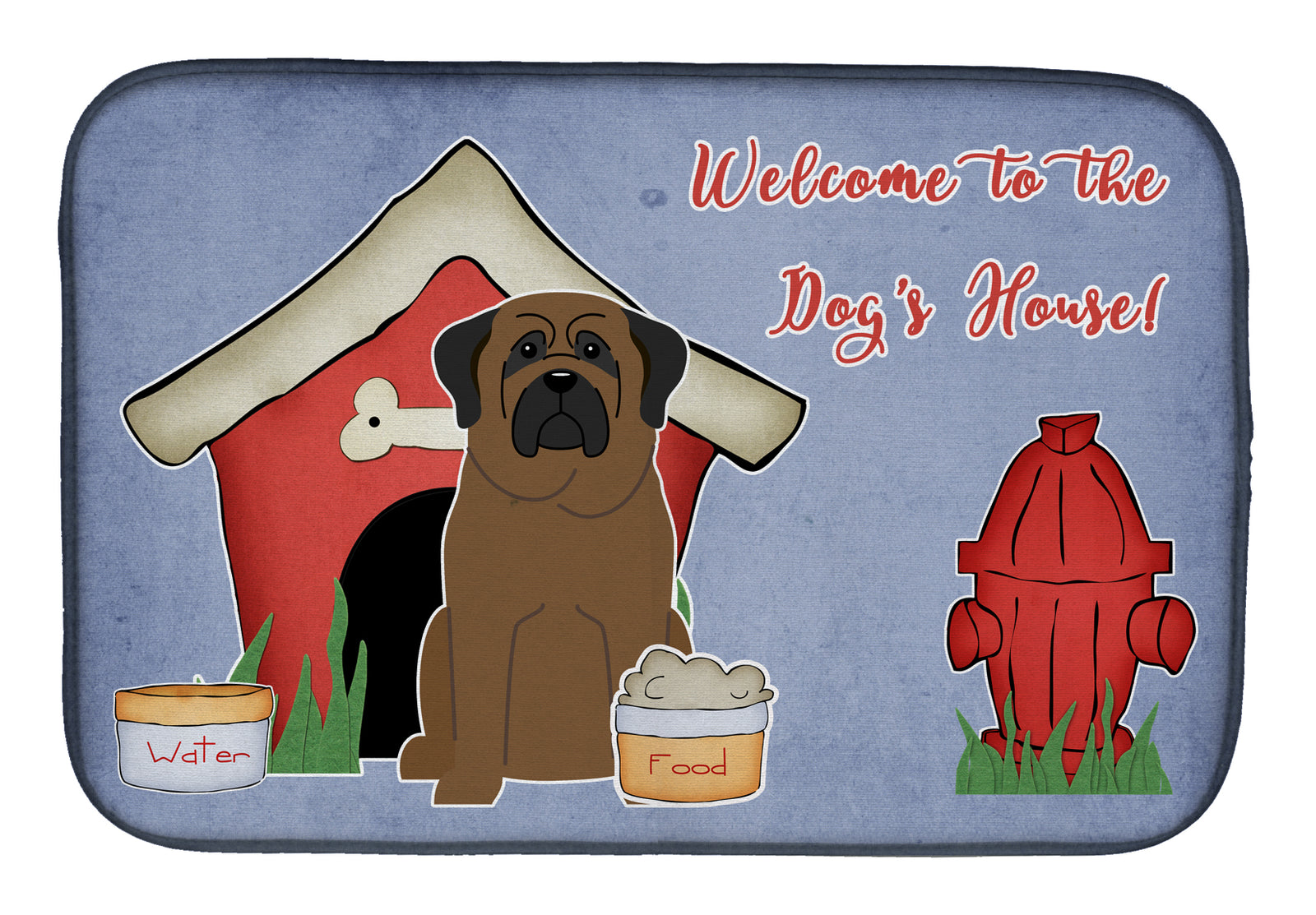 Dog House Collection Bullmastiff Dish Drying Mat BB2838DDM  the-store.com.