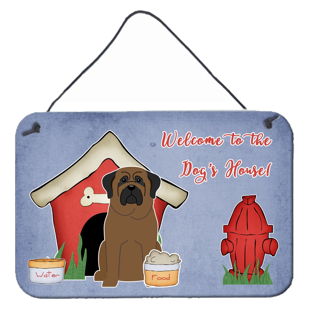 Dog House Collection Bullmastiff Wall or Door Hanging Prints by Caroline&#39;s Treasures