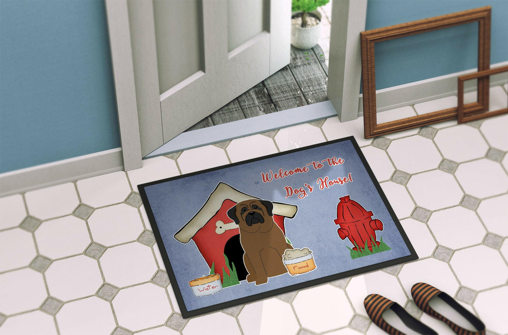 Dog House Collection Bullmastiff Indoor or Outdoor Mat 24x36 BB2838JMAT - the-store.com
