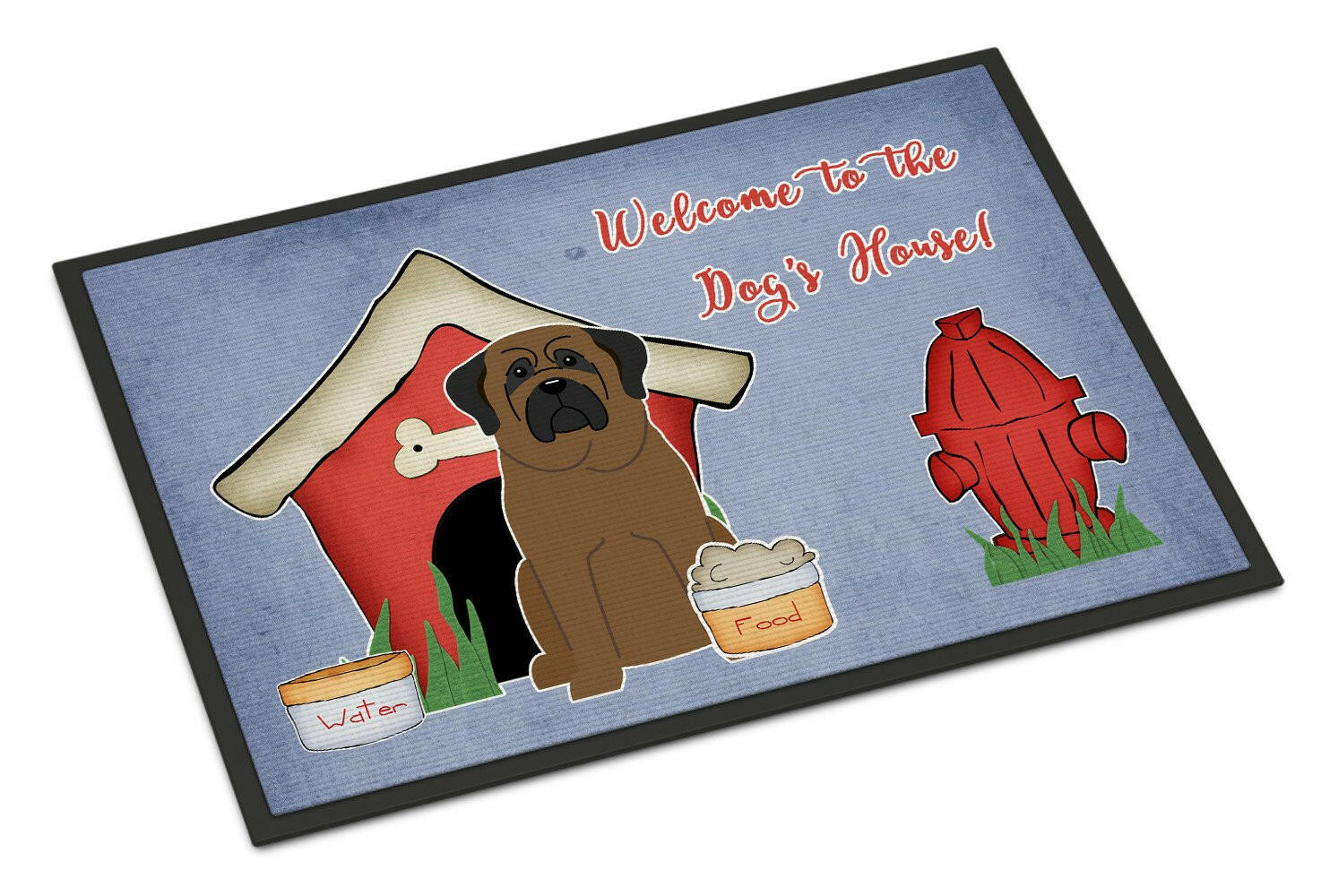 Dog House Collection Bullmastiff Indoor or Outdoor Mat 18x27 BB2838MAT - the-store.com