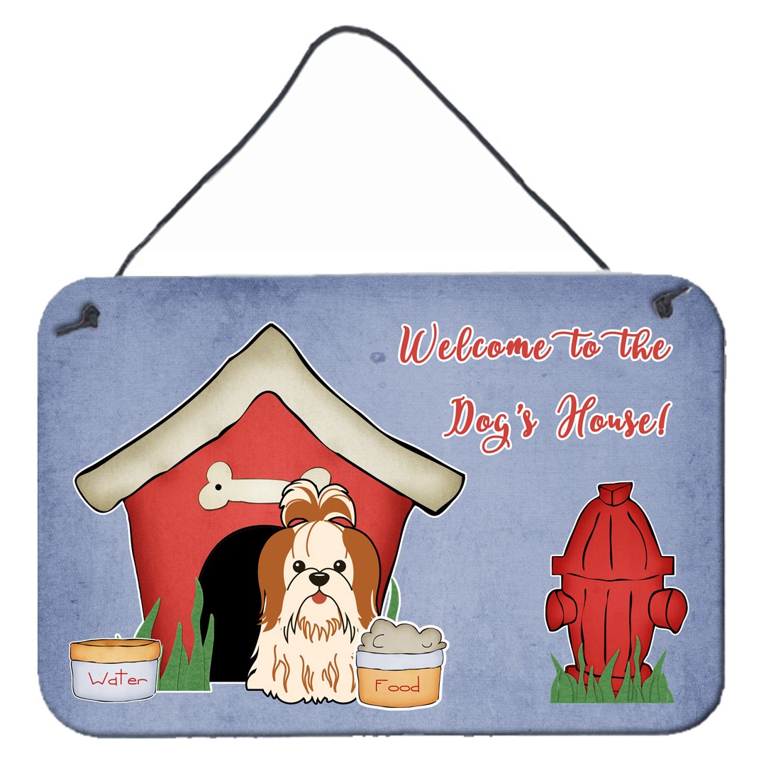 Dog House Collection Shih Tzu Red White Wall or Door Hanging Prints by Caroline&#39;s Treasures
