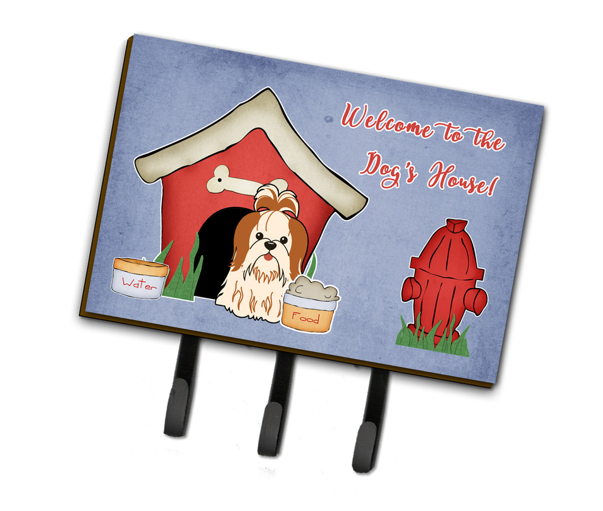 Dog House Collection Shih Tzu Red White Leash or Key Holder BB2841TH68
