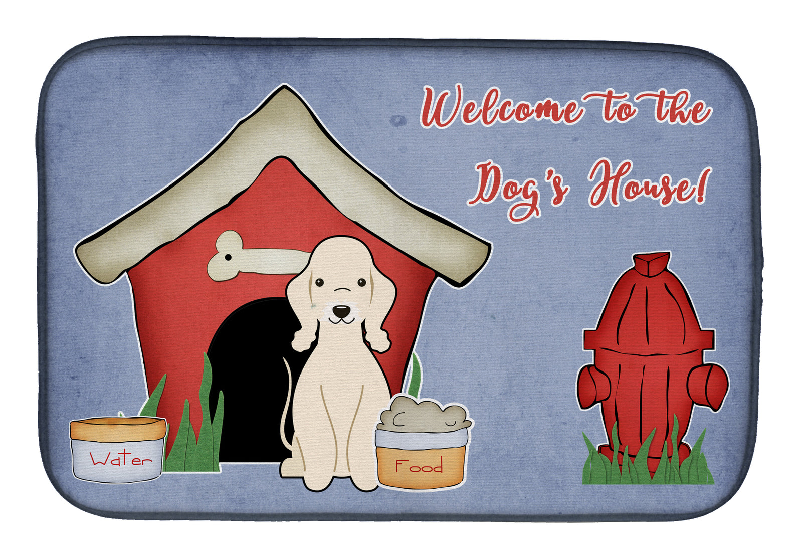 Dog House Collection Bedlington Terrier Sandy Dish Drying Mat BB2845DDM  the-store.com.