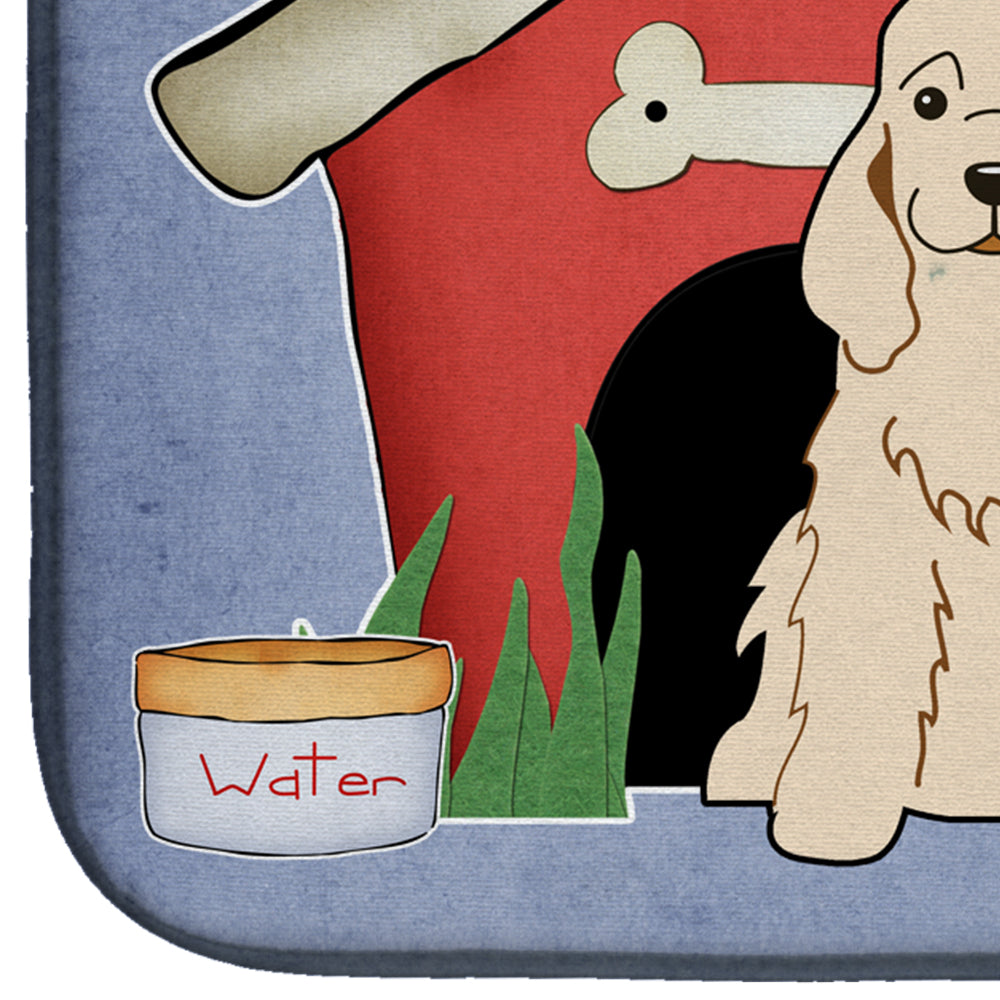 Dog House Collection Cocker Spaniel Buff Dish Drying Mat BB2848DDM  the-store.com.