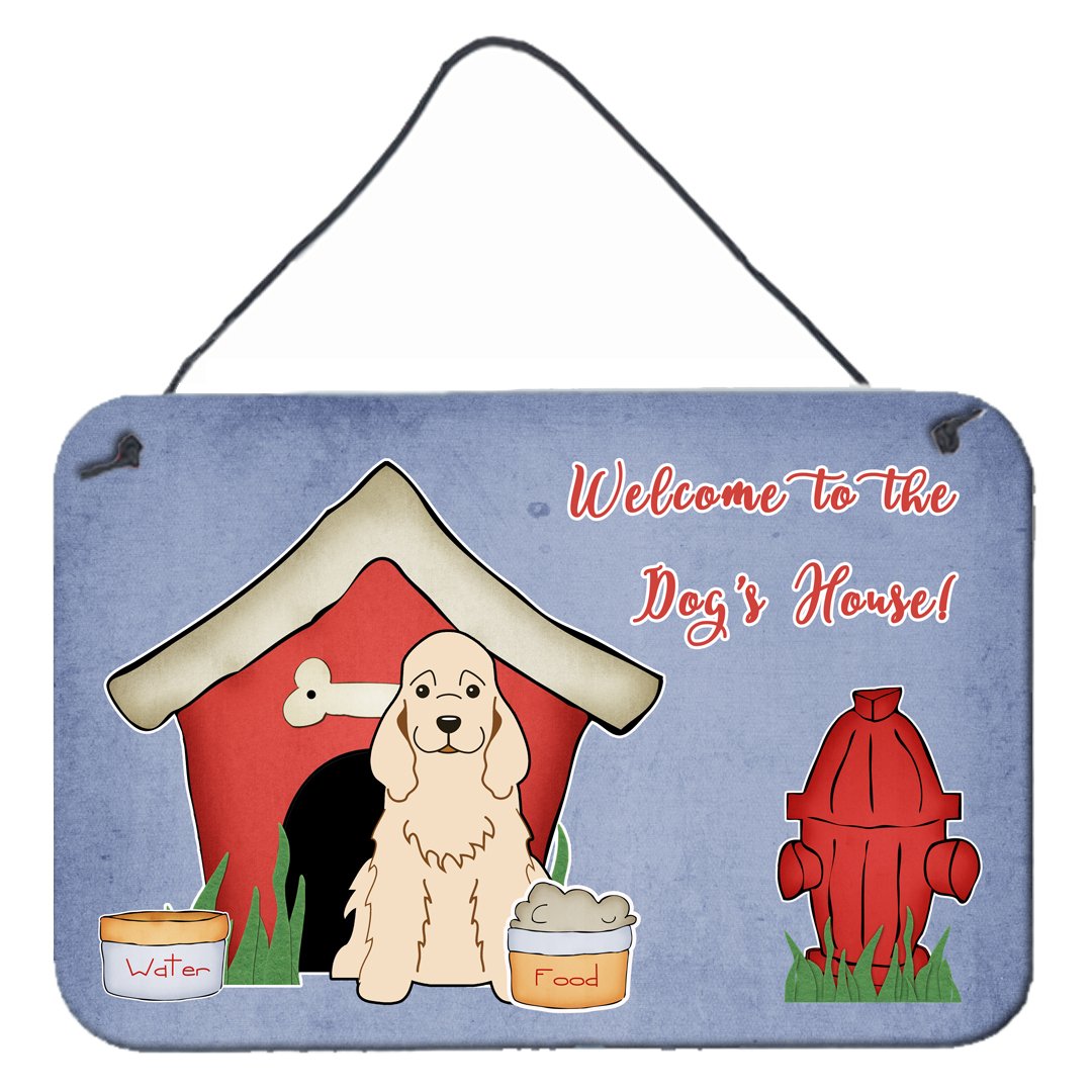 Dog House Collection Cocker Spaniel Buff Wall or Door Hanging Prints by Caroline&#39;s Treasures