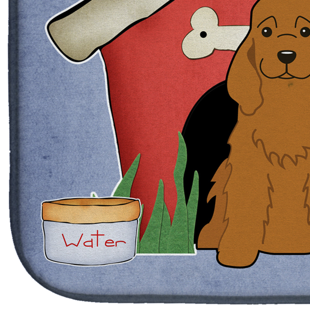 Dog House Collection Cocker Spaniel Red Dish Drying Mat BB2849DDM  the-store.com.