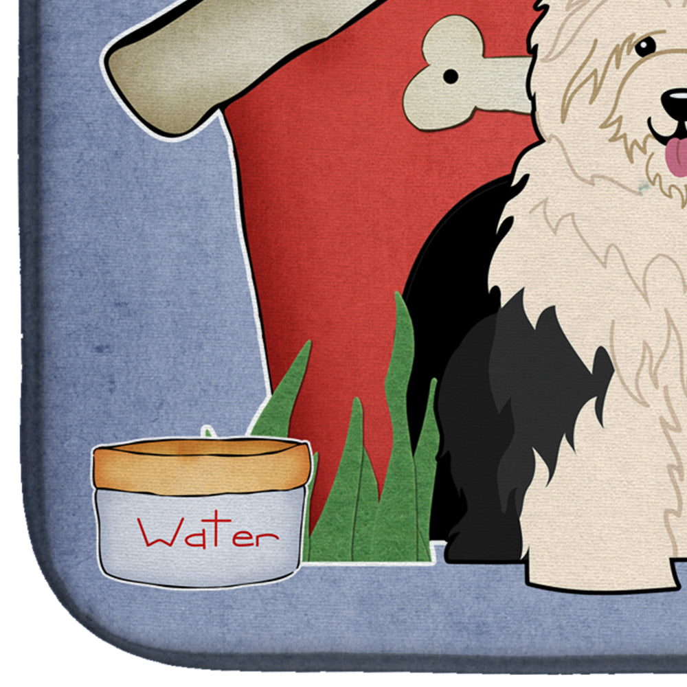 Dog House Collection Old English Sheepdog Dish Drying Mat BB2850DDM  the-store.com.