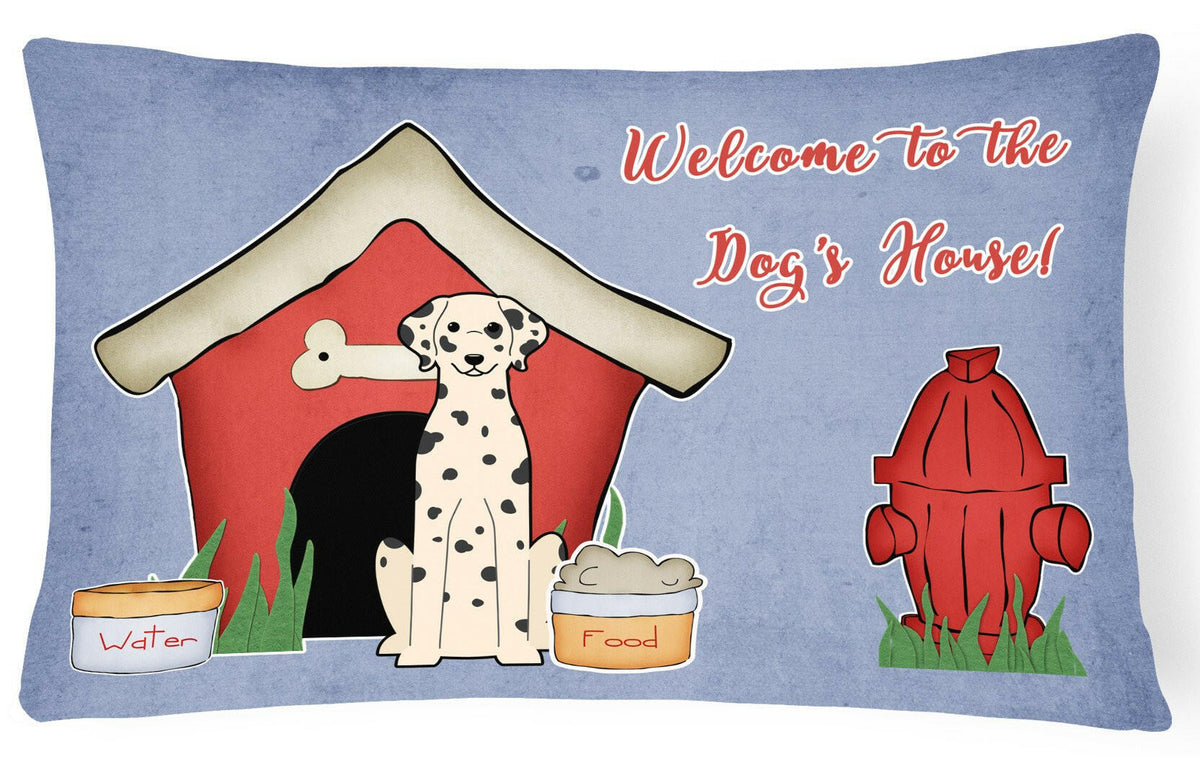 Dog House Collection Dalmatian Canvas Fabric Decorative Pillow BB2851PW1216 by Caroline&#39;s Treasures
