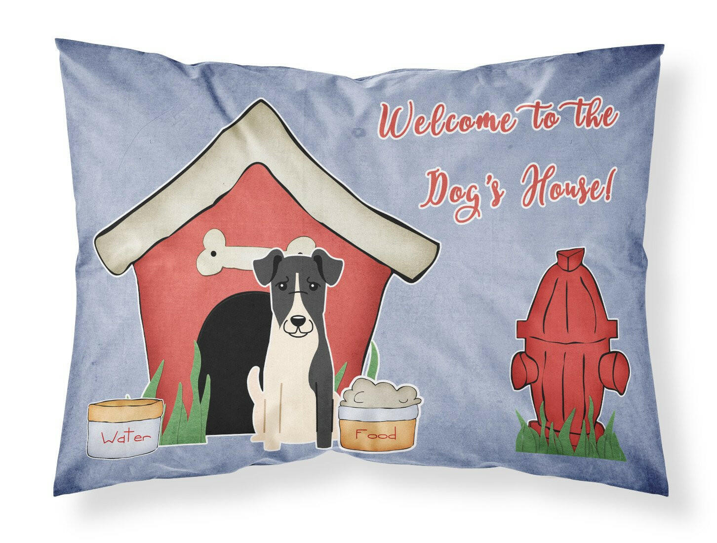 Dog House Collection Smooth Fox Terrier Fabric Standard Pillowcase BB2852PILLOWCASE by Caroline's Treasures