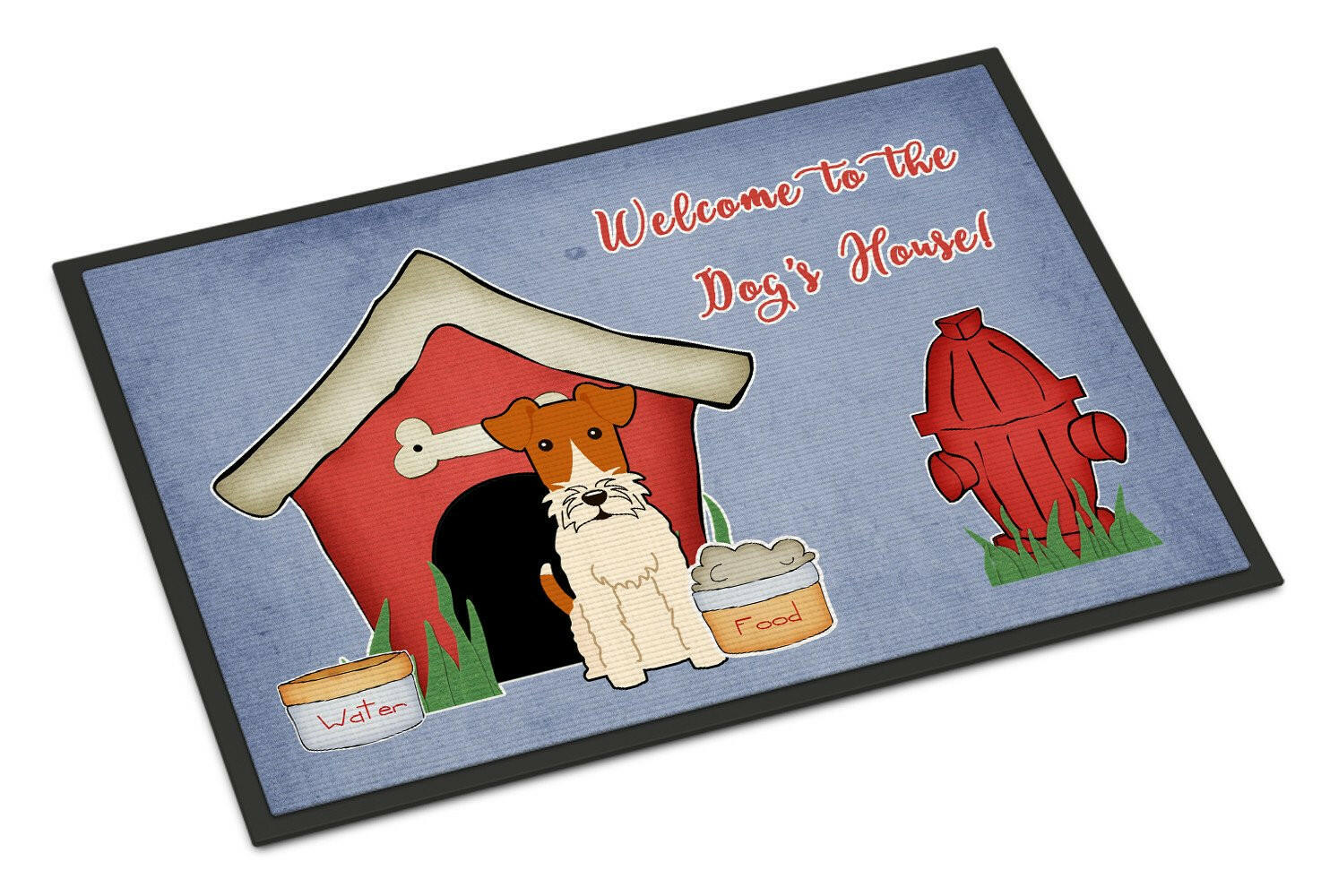 Dog House Collection Wire Fox Terrier Indoor or Outdoor Mat 24x36 BB2855JMAT - the-store.com