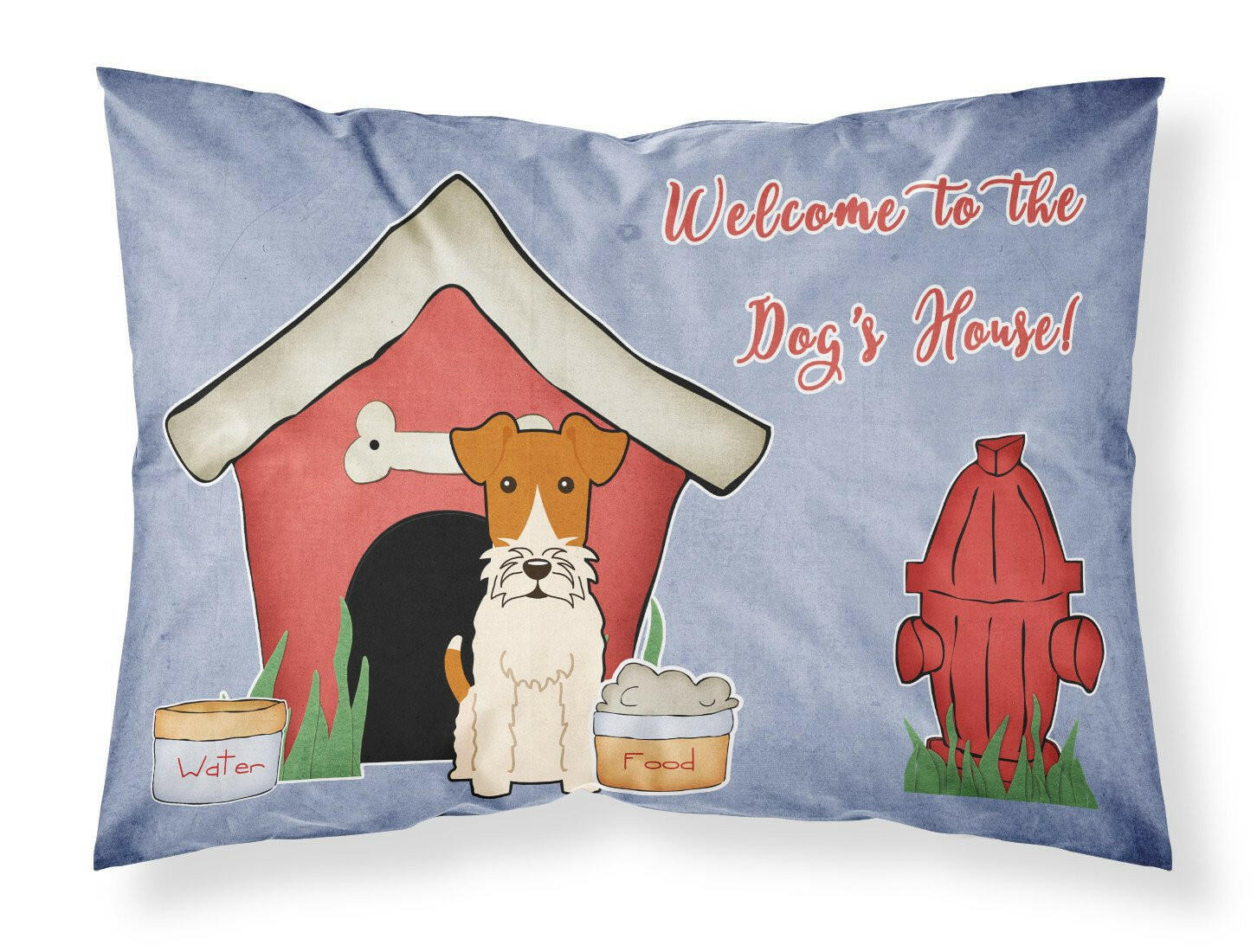 Dog House Collection Wire Fox Terrier Fabric Standard Pillowcase BB2855PILLOWCASE by Caroline's Treasures