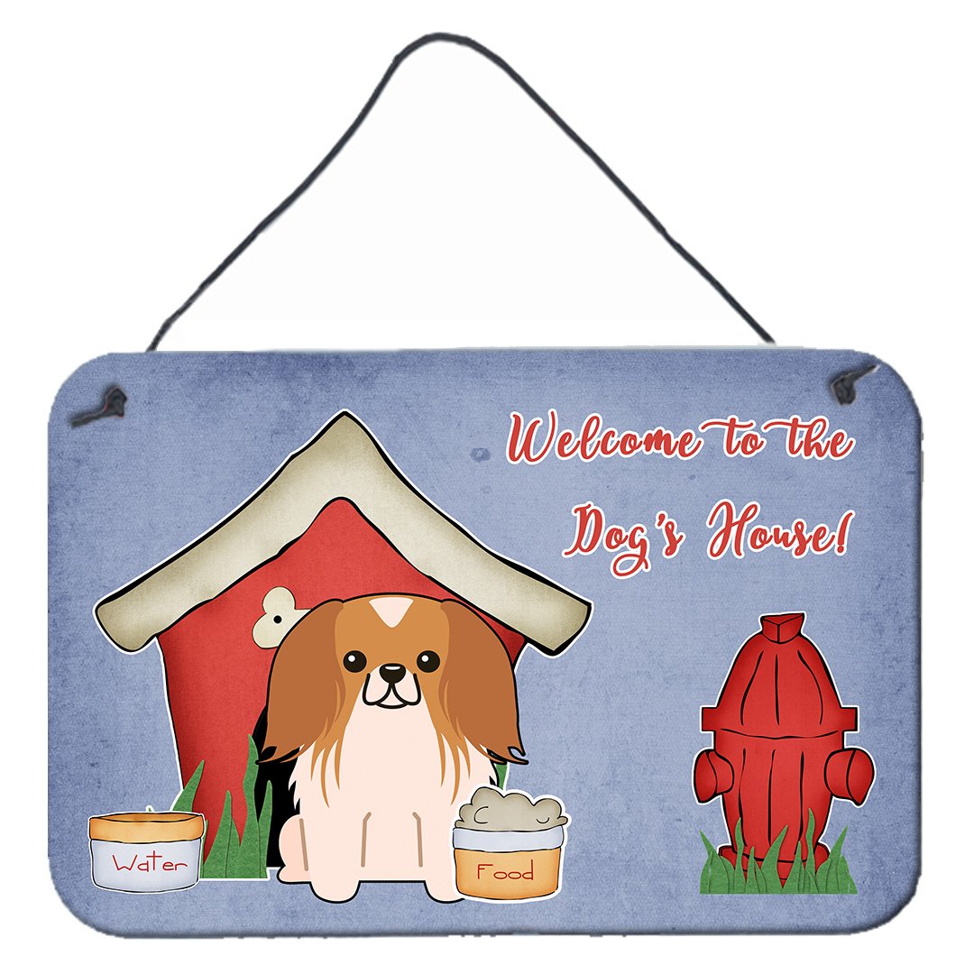 Dog House Collection Pekingnese Red White Wall or Door Hanging Prints BB2857DS812 by Caroline&#39;s Treasures