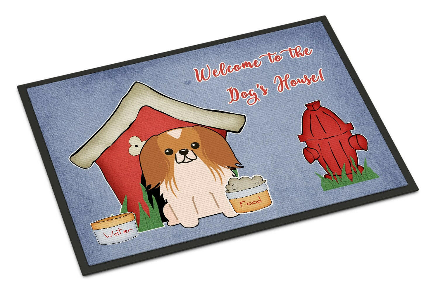 Dog House Collection Pekingnese Red White Indoor or Outdoor Mat 24x36 BB2857JMAT - the-store.com