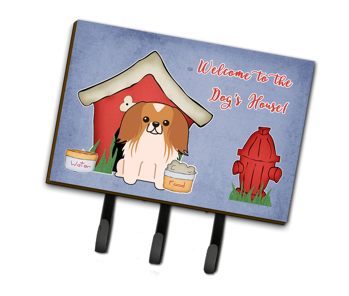 Dog House Collection Pekingnese Red White Leash or Key Holder  the-store.com.