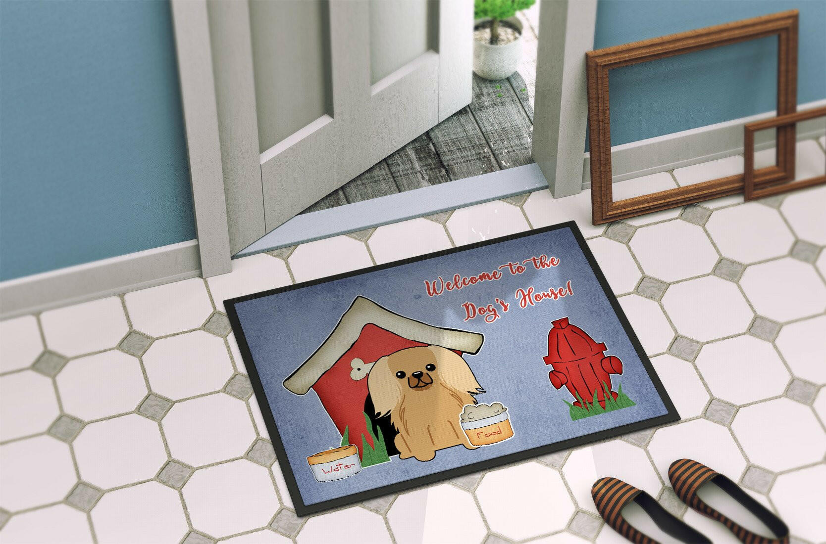 Dog House Collection Pekingnese Fawn Sable Indoor or Outdoor Mat 24x36 BB2858JMAT - the-store.com