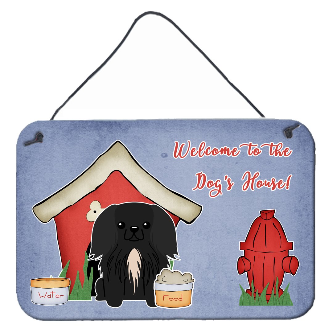 Dog House Collection Pekingnese Black Wall or Door Hanging Prints BB2861DS812 by Caroline&#39;s Treasures