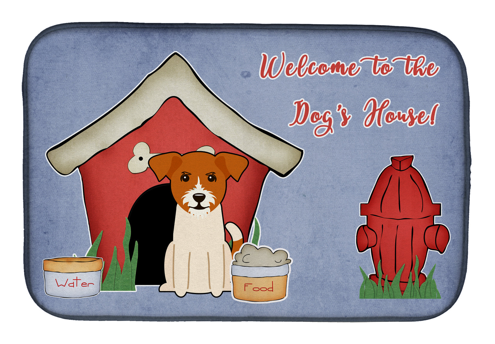Dog House Collection Jack Russell Terrier Dish Drying Mat BB2862DDM  the-store.com.
