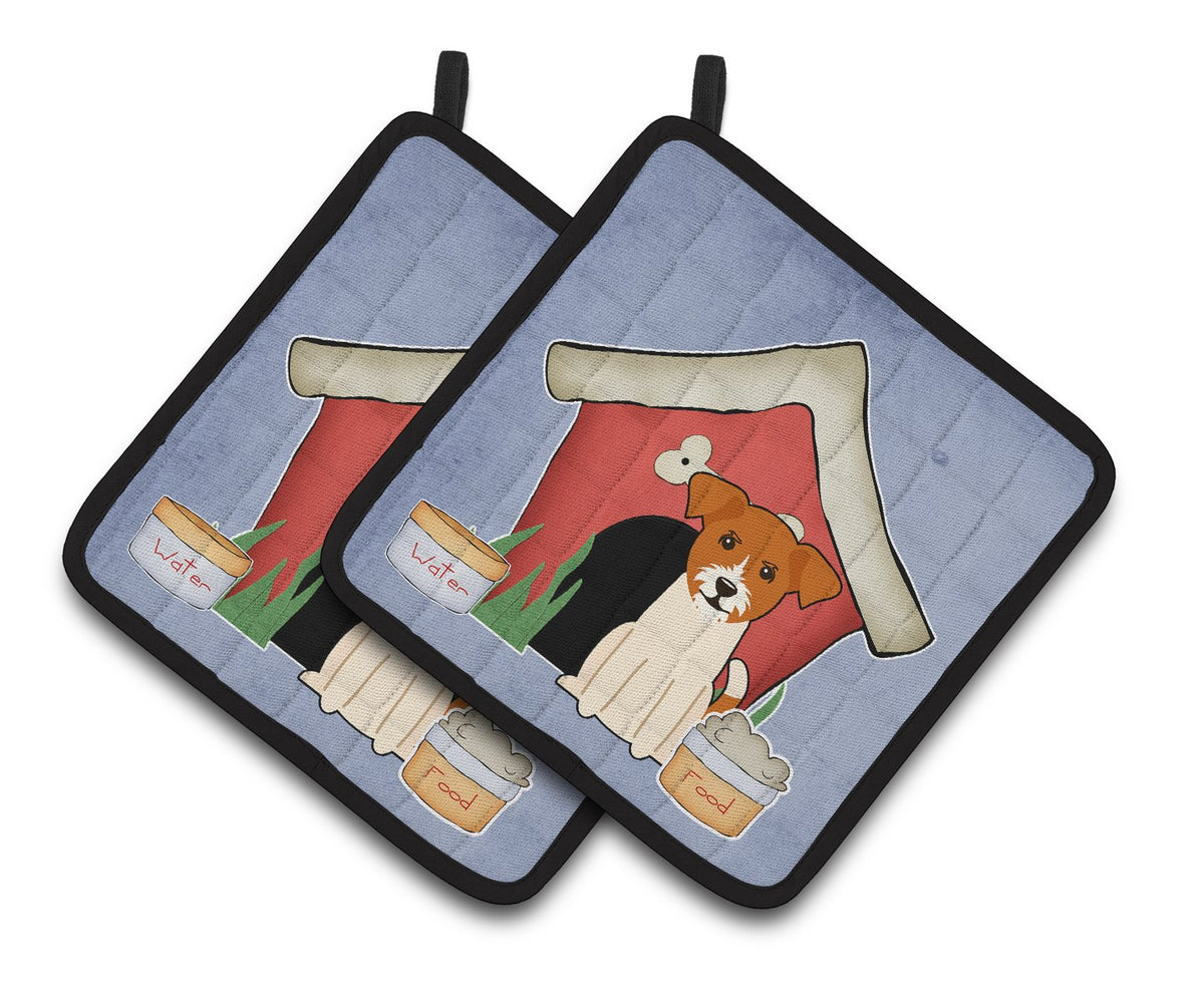 Dog House Collection Jack Russell Terrier Pair of Pot Holders by Caroline&#39;s Treasures