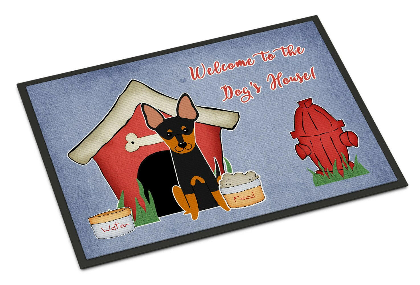 Dog House Collection English Toy Terrier Indoor or Outdoor Mat 24x36 BB2863JMAT - the-store.com