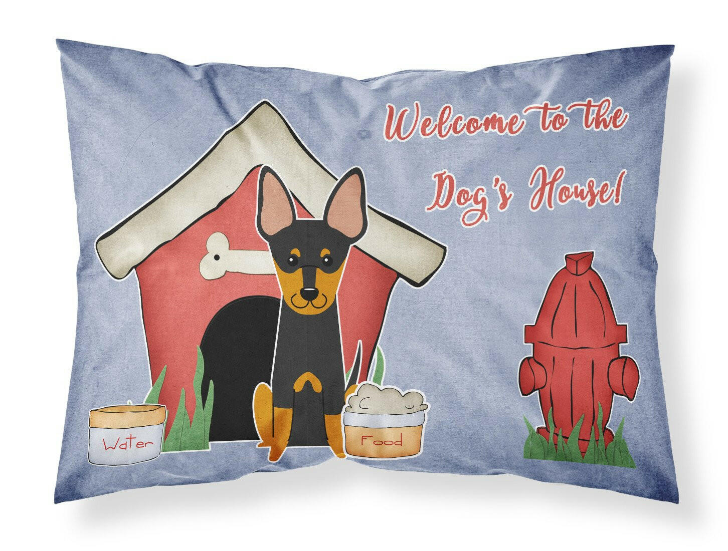 Dog House Collection English Toy Terrier Fabric Standard Pillowcase BB2863PILLOWCASE by Caroline's Treasures