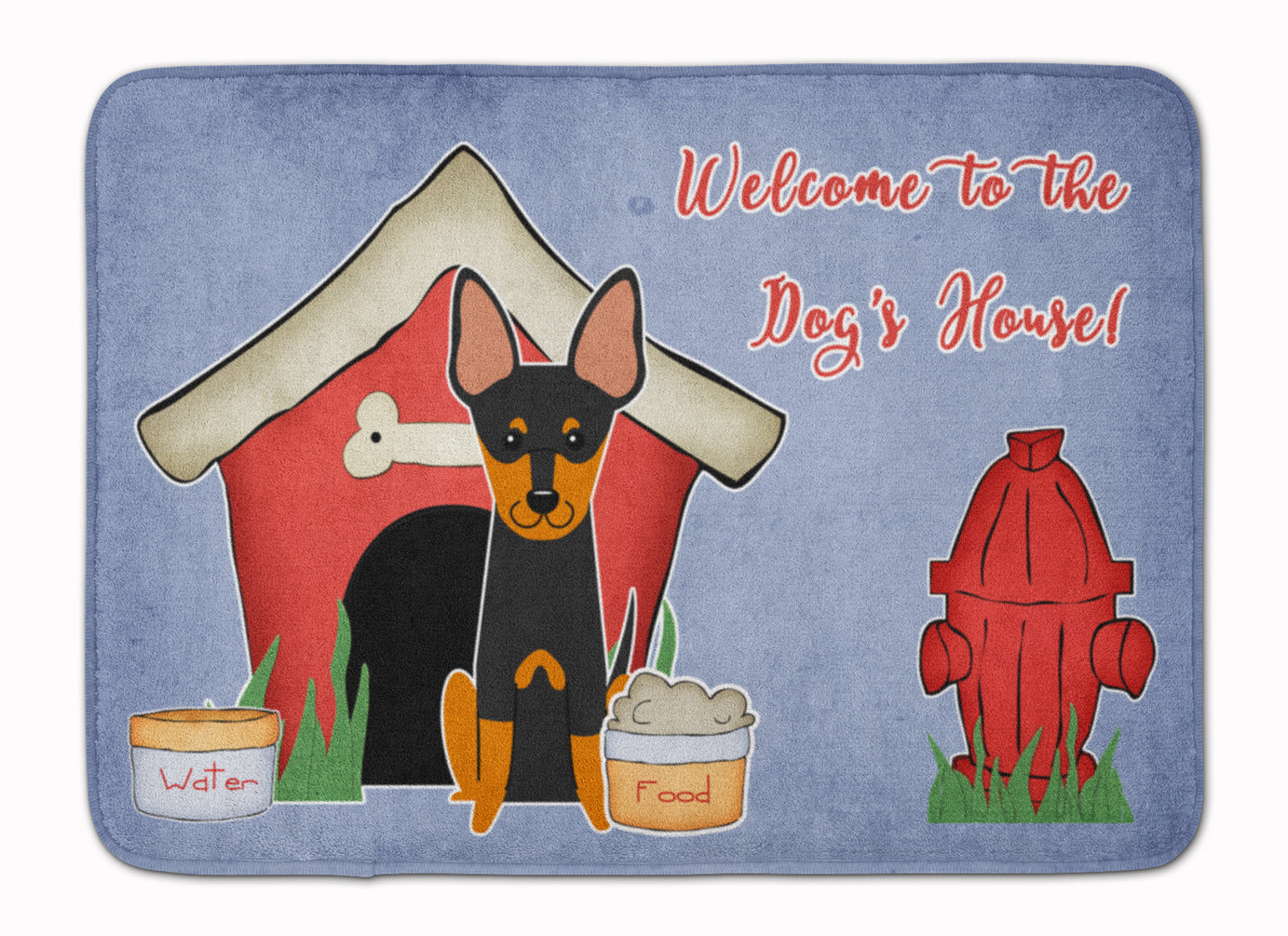 Dog House Collection English Toy Terrier Machine Washable Memory Foam Mat BB2863RUG - the-store.com