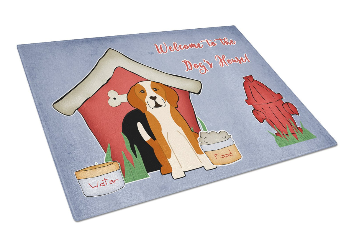 Dog House Collection English Foxhound Glass Cutting Board Large BB2864LCB by Caroline&#39;s Treasures