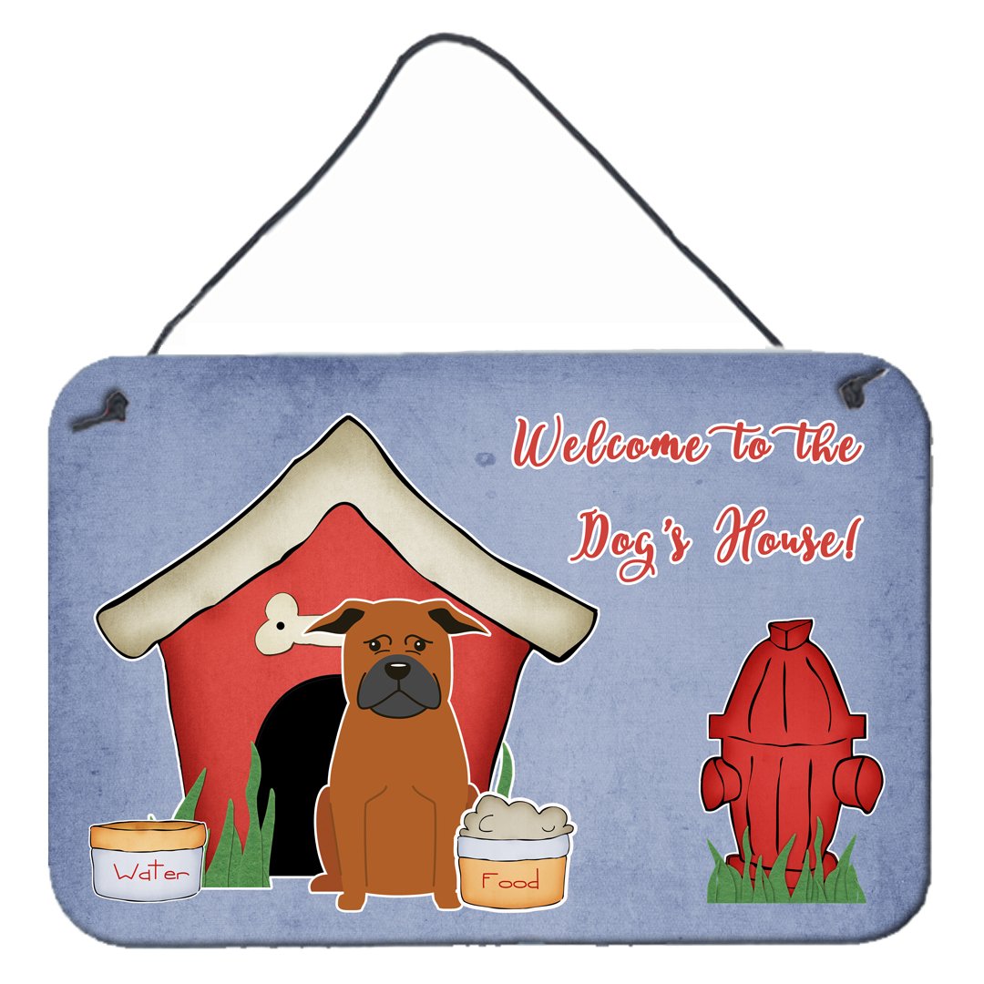 Dog House Collection Chinese Chongqing Dog Wall or Door Hanging Prints BB2865DS812 by Caroline's Treasures