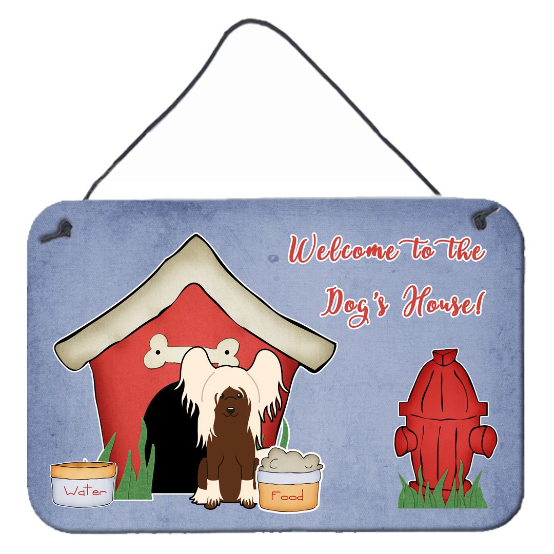 Dog House Collection Chinese Crested Cream Wall or Door Hanging Prints by Caroline&#39;s Treasures