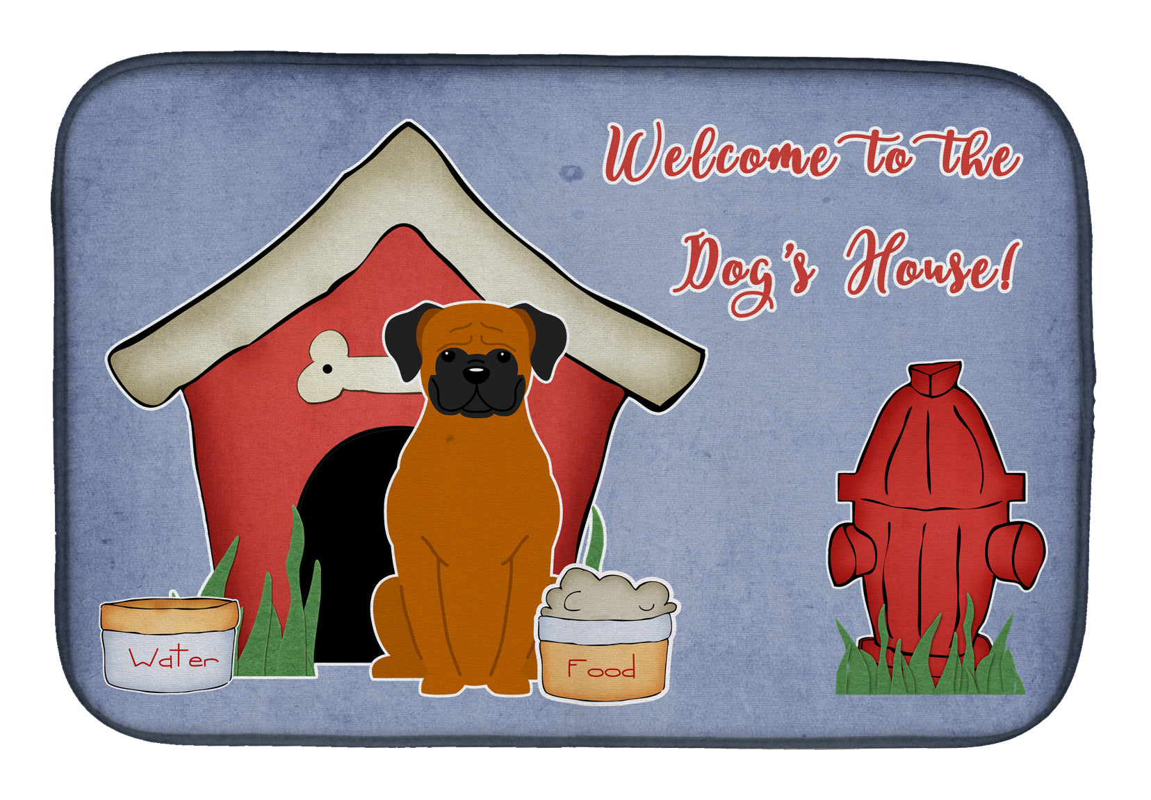 Dog House Collection Fawn Boxer Dish Drying Mat BB2869DDM  the-store.com.