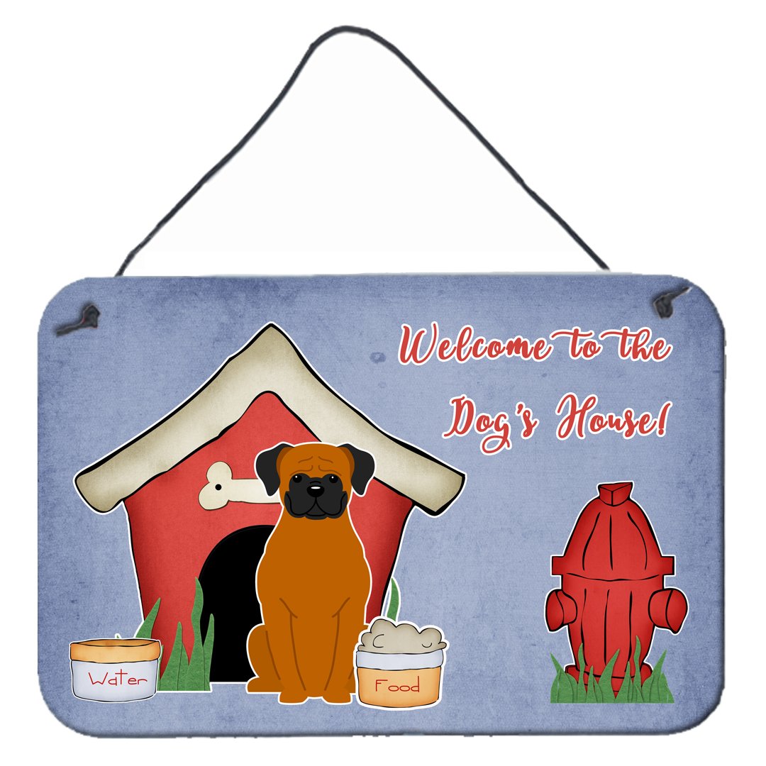 Dog House Collection Fawn Boxer Wall or Door Hanging Prints BB2869DS812 by Caroline&#39;s Treasures