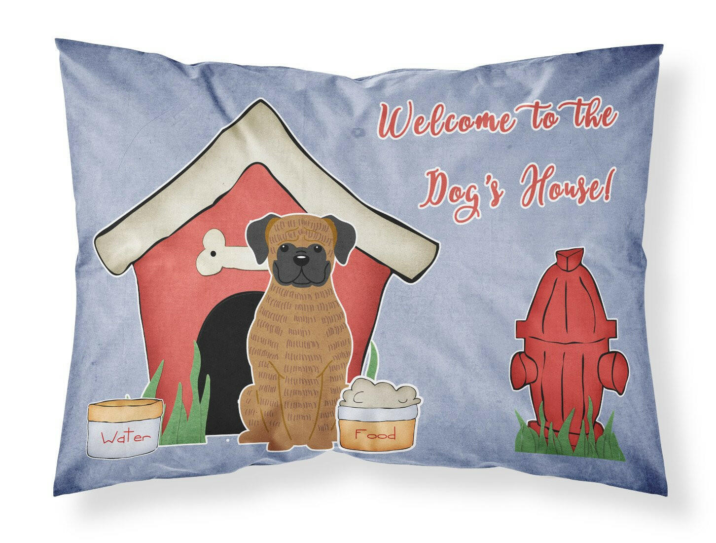 Dog House Collection Brindle Boxer Fabric Standard Pillowcase BB2871PILLOWCASE by Caroline's Treasures