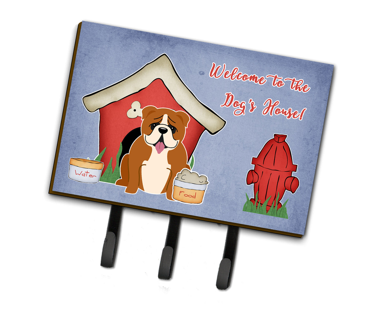 Dog House Collection English Bulldog Red White Leash or Key Holder  the-store.com.