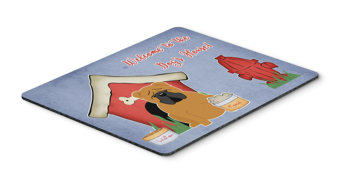 Dog House Collection English Bulldog Red Mouse Pad, Hot Pad or Trivet BB2876MP by Caroline&#39;s Treasures