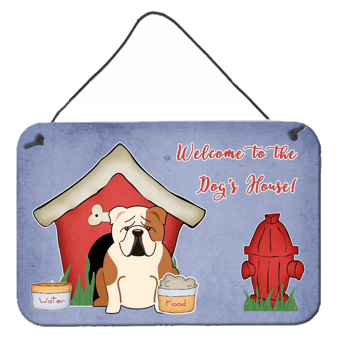 Dog House Collection English Bulldog Fawn White Wall or Door Hanging Prints by Caroline&#39;s Treasures