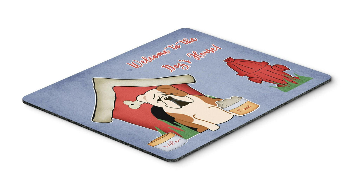Dog House Collection English Bulldog Fawn White Mouse Pad, Hot Pad or Trivet BB2879MP by Caroline&#39;s Treasures