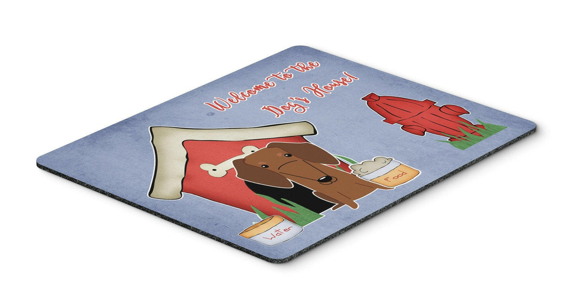Dog House Collection Dachshund Red Brown Mouse Pad, Hot Pad or Trivet BB2884MP by Caroline&#39;s Treasures