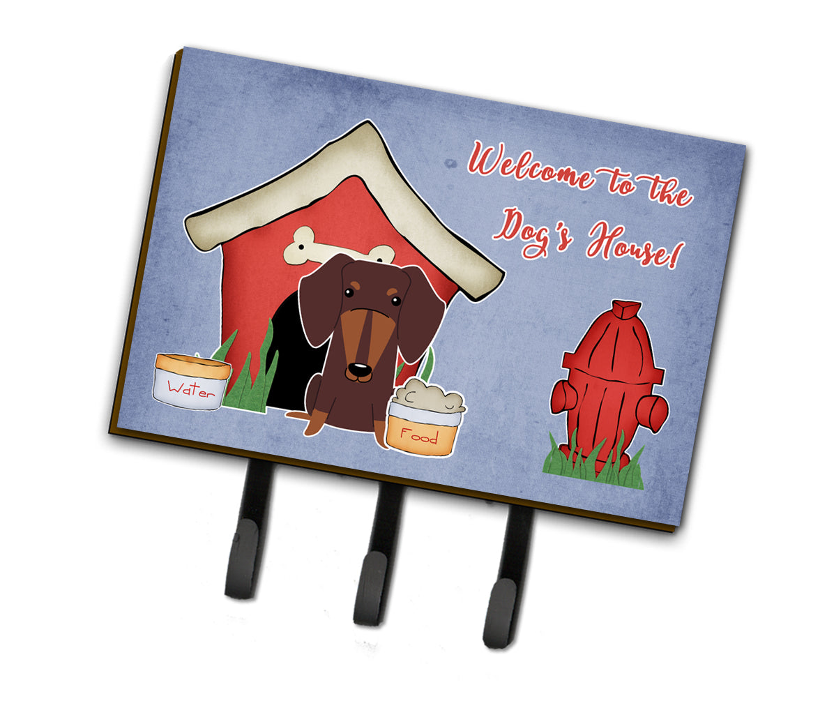 Dog House Collection Dachshund Chocolate Leash or Key Holder  the-store.com.