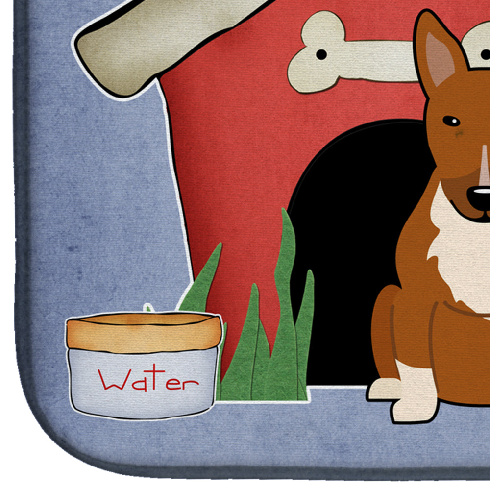 Dog House Collection Bull Terrier Red Dish Drying Mat BB2888DDM  the-store.com.