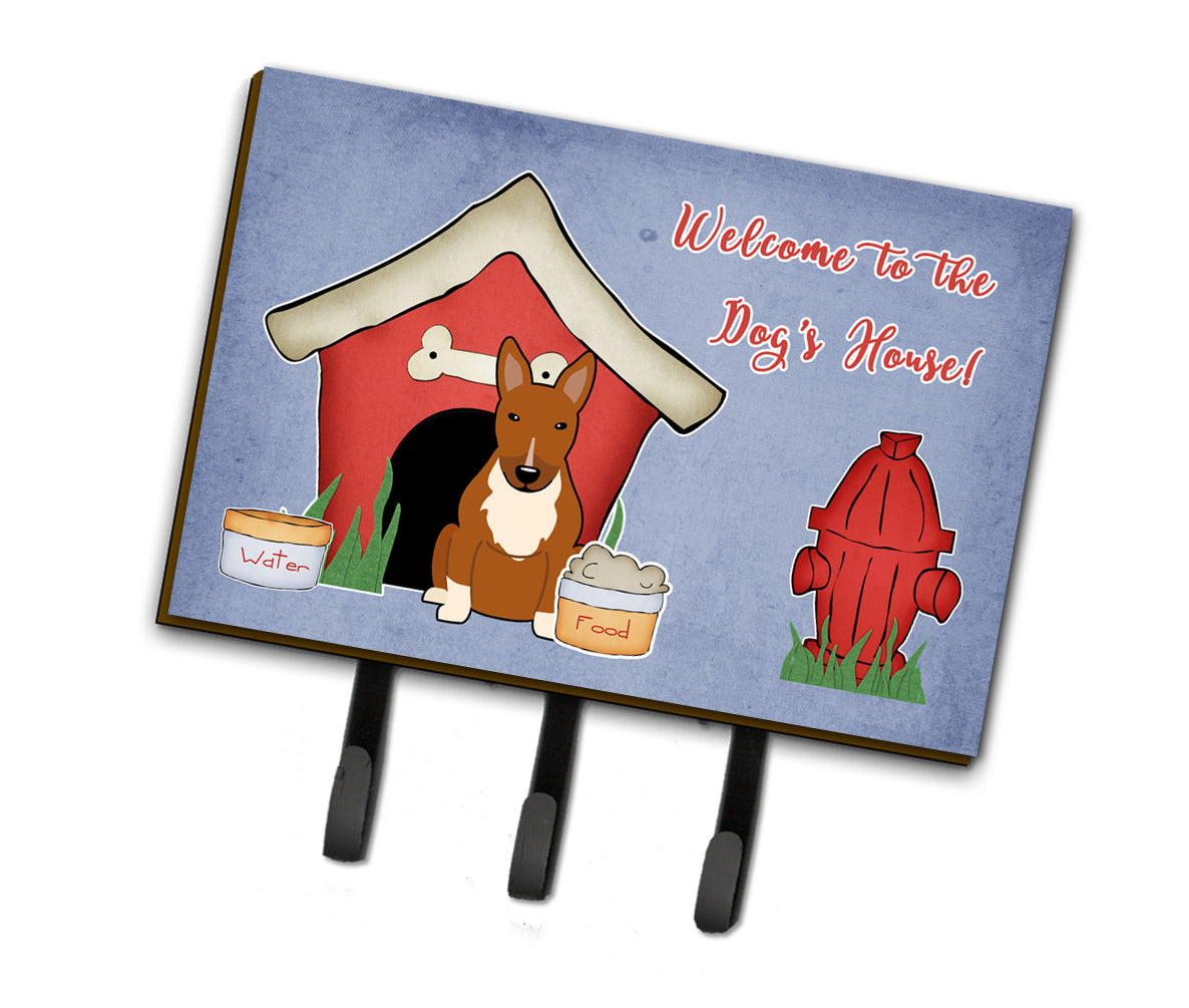 Dog House Collection Bull Terrier Red Leash or Key Holder